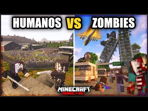 100 jugadores SIMULAN un APOCALIPSIS ZOMBIE en Minecraft Hardcore! | Como una PELÍCULA!