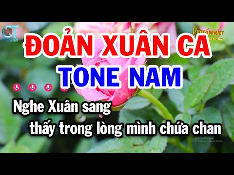 Karaoke Đoản Xuân Ca Tone Nam ( C ) Nhạc Xuân Mới Nhất | Karaoke Tuấn Kiệt