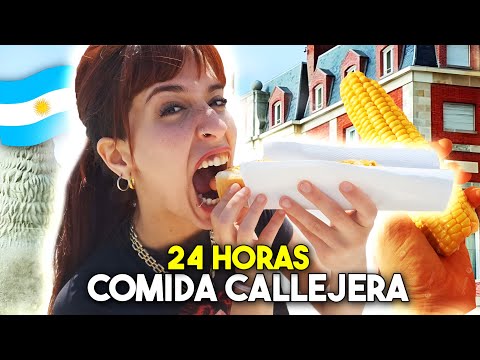 24 HORAS COMIENDO COMIDA CALLEJERA 🇦🇷