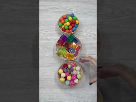 Satisfying Reverse Video with Beads Bells Balls Cubes and other Items / Relaxing Items Sound