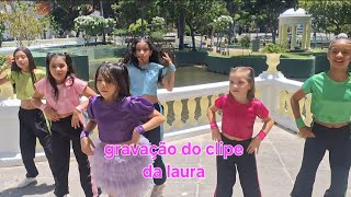 Bastidores da gravação do vídeo clipe do  @LauraeArthur participação da Eduarda muito divertido 