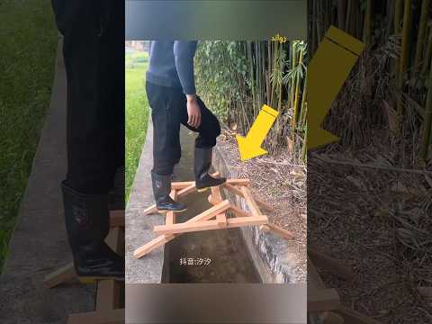 طريقة عبقري لبناء جسر خشبي دون مواد رابطة !😧