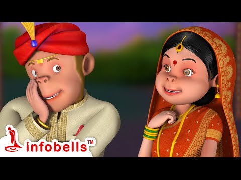 Kothi Bava Pellanta - కోతి బావకు పెళ్ళంట - Grand Wedding | Telugu Rhymes for Children | Infobells
