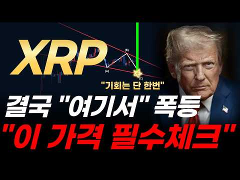 [리플 <strong>전망</strong>] 리플(XRP) 결국 여기서 폭등합니다! 기회는 단 한번, 이 가격 무조건 필수체크 하세요! (차트 <strong>분석</strong>, 매수타점)