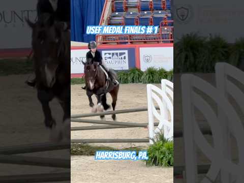 Indigo Van de Muggenhoek & Carsyn Korotkin debut in first 3’6” Medal finals! #equestrian #horse