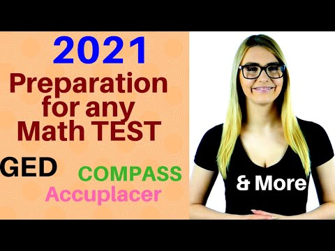 Algebra Lessons for GED math Prep 2021 or Accuplacer...