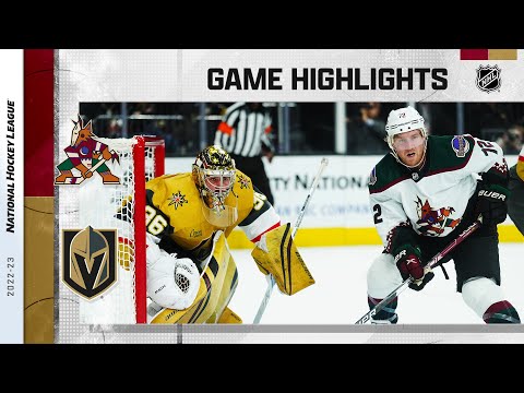 Coyotes @ Golden Knights 11/17 | NHL Highlights 2022