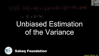 Unbiased Estimation of the Variance