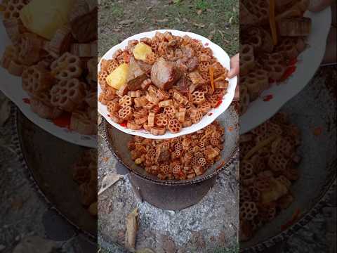 How to Make Pasta Pilaf Over Fire | Outdoor Cooking#shorts #food #cooking #vlog #asmr