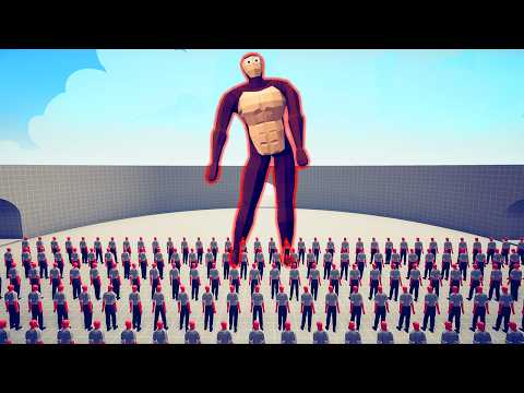 100 MEN vs EVERY GIANT 1 | TABS - Totally Accurate Battle Simulator