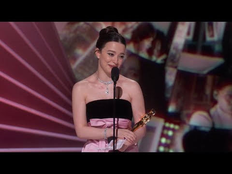 Mikey Madison Accepts the Oscar for Actress in a Leading Role