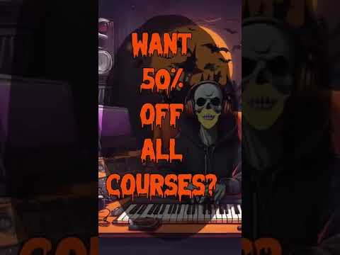 50% OFF ALL COURSES & FIRST MONTH'S SUBSCRIPTION -LIMITED TIME ONLY 🎃🎧#producertech #musicproduction