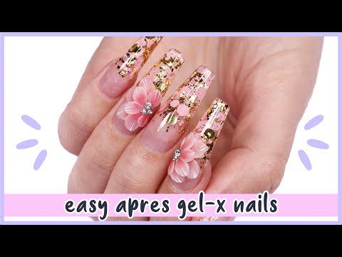 New Nail Art 2020 ♡ Easy Floral Encapsulated Glitter Nails!