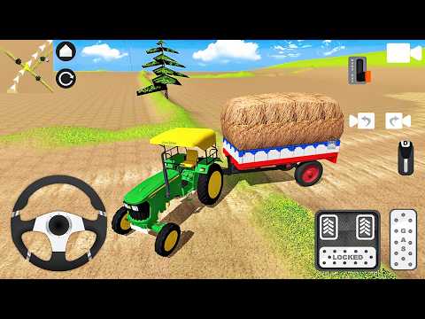 John Deere 5045D Tractor Driving - Indian Tractor Simulator Game - Android Gameplay