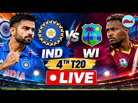 LIVE | IND vs <strong>WI</strong> 4th T20 | India vs West Indies Live Score &amp; Commentary | T20 Cricket <strong>2026</strong>