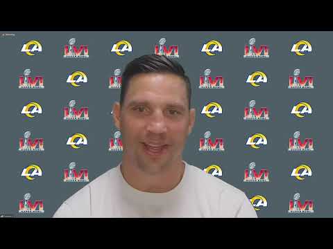 Rams LBs Coach Chris Shula On How Von Miller & Leonard Floyd Complement Each Other | Super Bowl LVI video clip