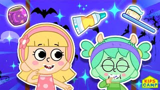 🧟‍♂️ Zombie, Brush Your Teeth! 🦷 A Healthy Habits Song! | Kids Camp Cartoons | Toony Friends TV