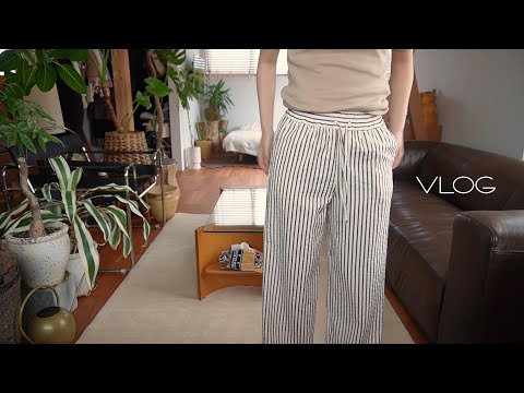 [VLOG]夏の過ごし方.陶器ねんどでネックレス作り/台湾まぜそば/リユースショップ/観葉植物