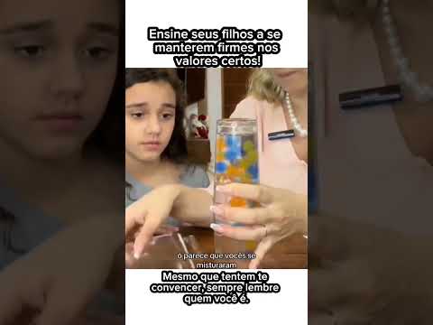 Como ensinar seus filhos a resistirem às más influências | Exemplo emocionante com bolinhas