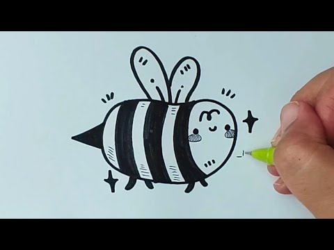 Draw with me - menggambar lebah aesthetic 🐝