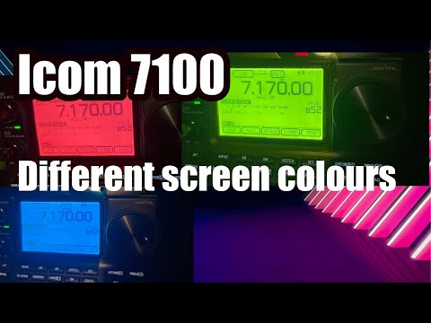 Trying different colours icom 7100
