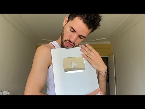 Unboxing PLACA 100MIL Inscritos do Youtube | Telles