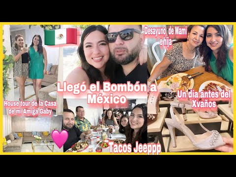 Llego mi Esposo a México 🇲🇽 Housetour de la casa de mi amiga Gaby,  xvaños