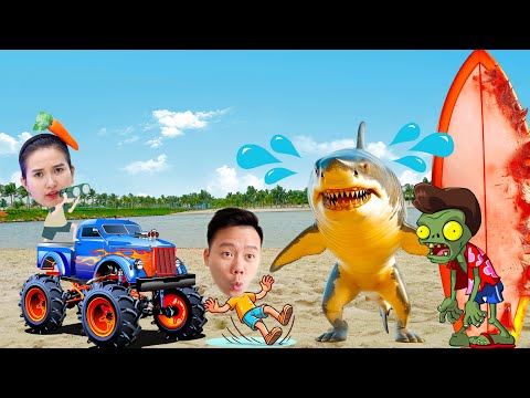 Changcady review súng phun nước tự động, giúp đỡ các xe ô tô ngoài bãi biển