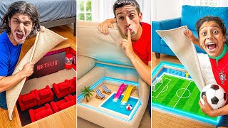 J'ai construit 3 pièces SECRETES chez des ABONNÉS ! 😱