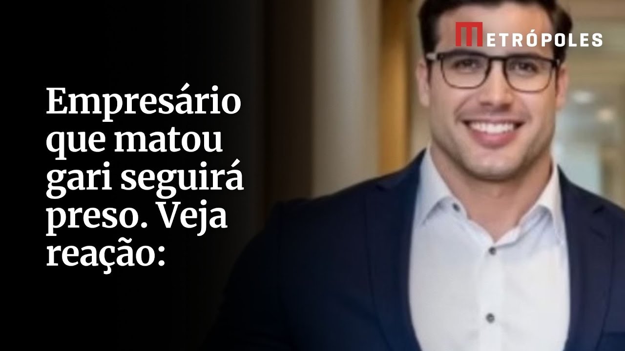 Veja reação de empresário que matou gari ao ouvir que seguirá preso após audiência de custódia