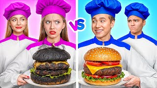 男孩 VS 女孩 烹飪挑戰 | 超富豪 vs 窮人 Multi DO Challenge
