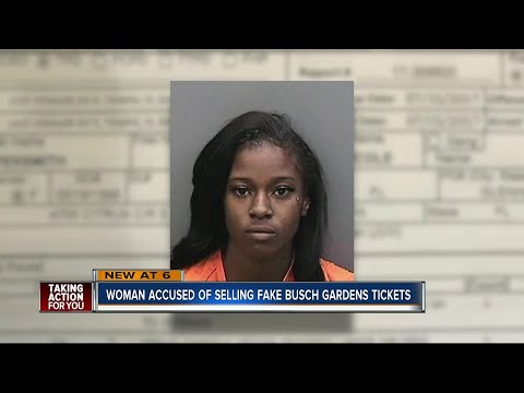 Woman busted selling fake Busch Gardens tickets