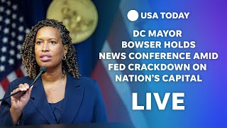 Watch live: DC Mayor Muriel Bowser holds news conference amid federal crackdown on capital