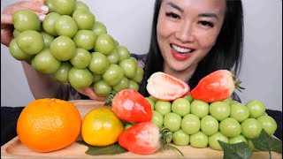 REAL FRUIT Vs. DESSERT FRUIT (ASMR EATING SOUNDS) LIGHT WHISPERS | SAS-ASMR