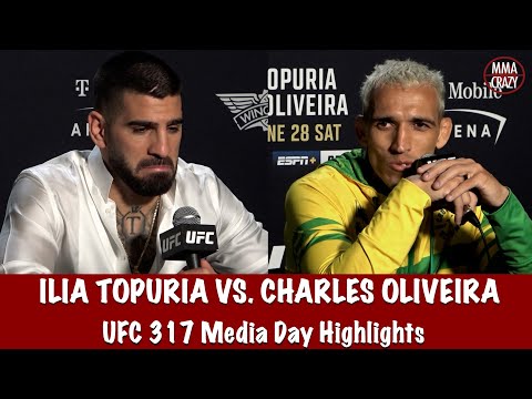 UFC 317: Ilia Topuria & Charles Oliveira Media Day Highlights