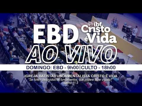 EBD - ESCOLA BÍBLICA DOMINICAL - PR. RENATO PAIVA | 30/08/2026