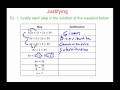 Properties of Equality and Operations