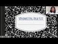 Handwriting Analysis Concepts