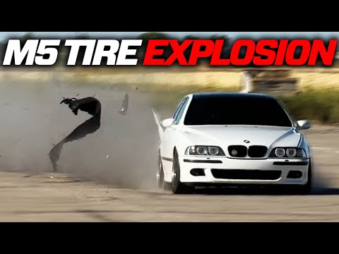 BMW E39 M5 TIRE EXPLOSION AT 250+ KM/H!