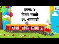 मराठी कविता 'आ गाड़ी' पर आधारित प्रश्नोत्तरी