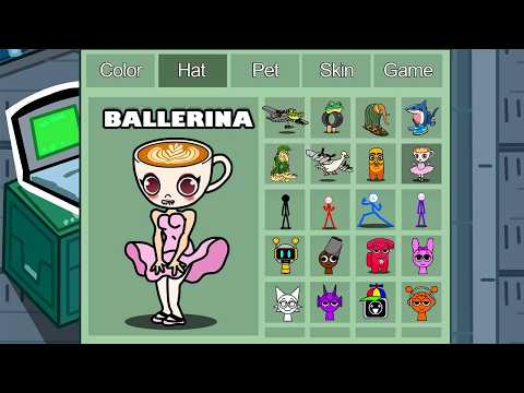 Ballerina Capuchina in Among Us ◉ funny animation - 1000 iQ impostor