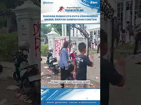 Suasana Rumah Uya Kuya Usai Dijarah Massa pada Dini Hari, Banyak Sampah dan Penuh Coretan