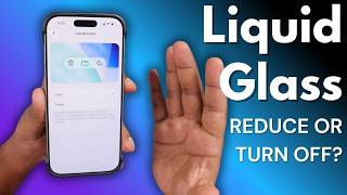 iOS 26 Liquid Glass Settings - How to REDUCE or TURN OFF?