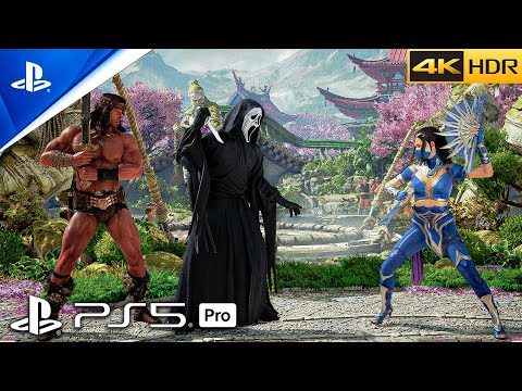 (PS5 PRO) Mortal Kombat 1 - CONAN & GHOSTFACE VS KITANA | ULTRA High Graphics Gameplay [4K 60FPSHDR]