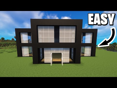 Minecraft Modern House Tutorial (EASY And QUICK) 🏠