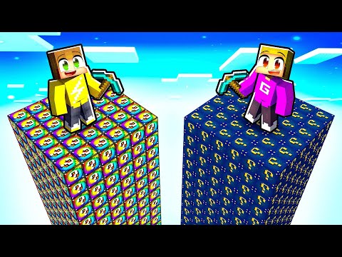 Overleven Op Een Lucky Block Chunk!