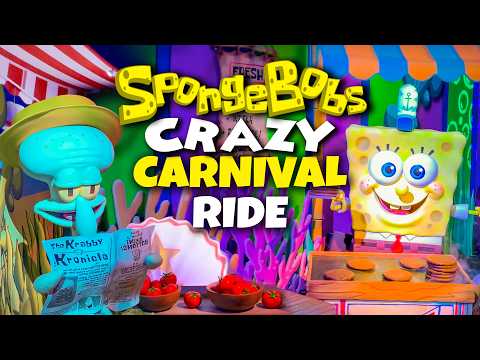 SpongeBob's Crazy Carnival Ride FULL POV [4K]- Circus Circus Casino Las Vegas New SpongeBob Ride