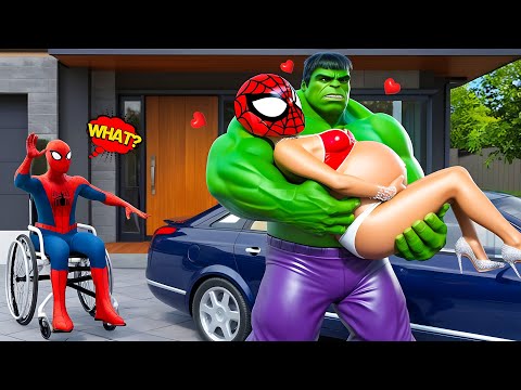 Hulk x Spider Man Love in Granny Hopital | Funny Horror Animation