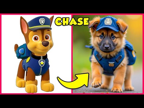 La PAT'PATROUILLE dans la VRAIE VIE 😱 + Devine la VOIX...! 🥰Chase👮Marshall👩🚒Skye👷Rocky💚
