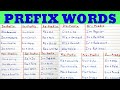 Understanding Prefixes in English